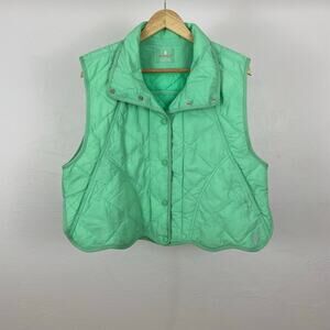 FP Movement Free People Quinn Quilted Puffer Vest - Spearmint - XS